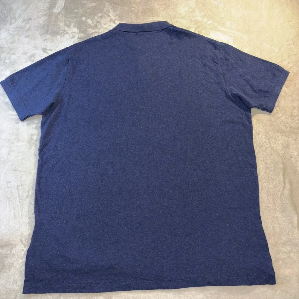 Polo Ralph Lauren Mens Mesh Polo Shirt XXL Spring Navy Blue 100% Cotton NWT